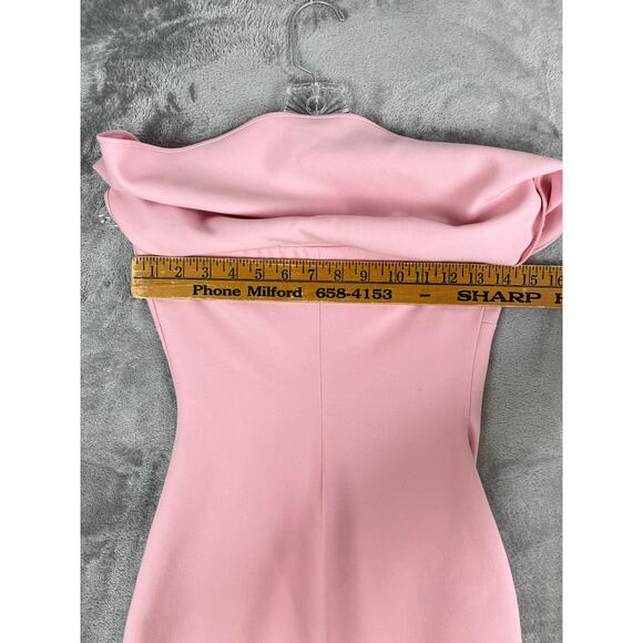 Likely Driggs Dress 00 Light Blush Pink Rose Shadow Bodycon Strapless Date Night - Picture 10 of 16